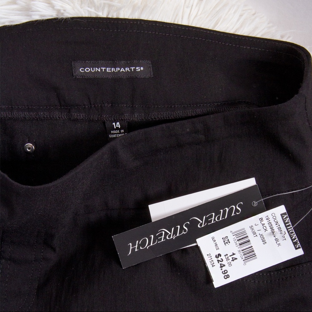 NWT Counterparts Black Midi Skirt - Picture 4 of 5